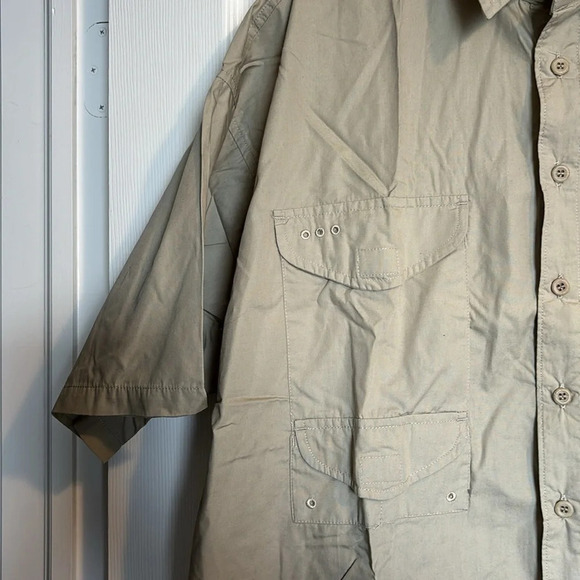 Columbia PFG men’s tan 100% cotton button down shirt size large - Picture 6 of 9